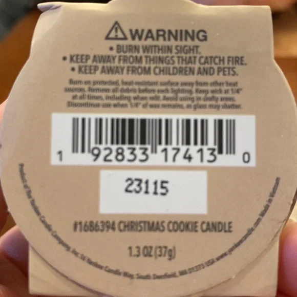 5️⃣/5️⃣ Yankee Candle Christmas Cookie Votive size - Picture 5 of 5